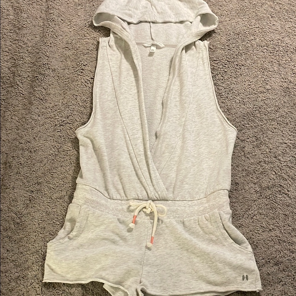 Victoria's Secret Gray Hooded Romper